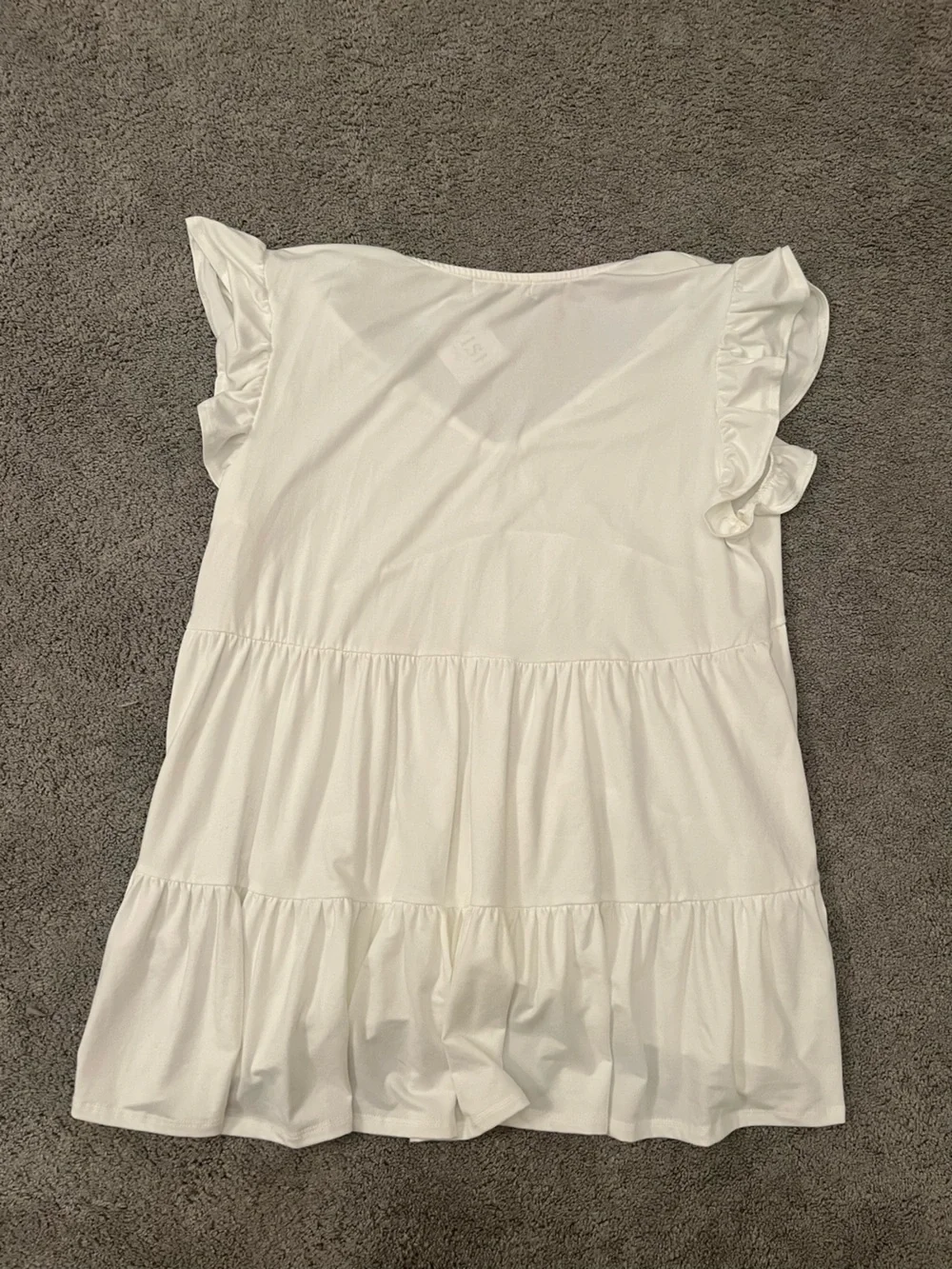 Lavish White Ruffled Top - Picture 3 of 3